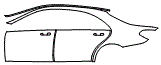 Rear Fender and Door Kit pattern for the 2014 Mercedes Benz S63
