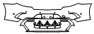 Rear Bumper Kit pattern for the 2021 Mercedes Benz S-Class Cabriolet