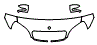 Hood, Fender and Mirror Kit pattern for the 2000 Mercedes Benz S430