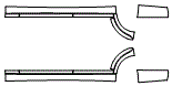 Rocker Panel and Rear Wheel Impact Area Kit pattern for the 2008 Mercedes Benz S63