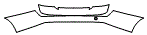 Rear Bumper Kit pattern for the 2007 Mercedes Benz S550