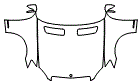 Hood, Fender and Mirror Kit pattern for the 2007 Mercedes Benz S550