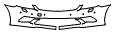 Bumper Kit pattern for the 2007 Mercedes Benz CL550
