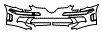 Bumper Kit pattern for the 2006 Mercedes Benz SLK55