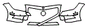 Bumper Kit pattern for the 2014 Mercedes Benz CLS550