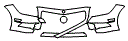 Bumper Kit pattern for the 2014 Mercedes Benz CLS550