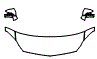 Hood, Fender and Mirror Kit pattern for the 2014 Mercedes Benz CLS63