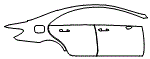 Rear Fender and Door Kit pattern for the 2014 Mercedes Benz CLS63