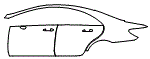 Door and Rear Fender Kit pattern for the 2014 Mercedes Benz CLS63