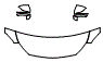 Hood, Fender and Mirror Kit pattern for the 2023 Mercedes Benz CLS 4-Door Coupe