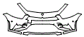 Bumper Kit pattern for the 2020 Mercedes Benz CLS 4-Door Coupe
