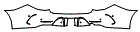 Rear Bumper Kit pattern for the 2023 Mercedes Benz CLS 4-Door Coupe