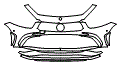 Bumper Kit pattern for the 2023 Mercedes Benz CLS 4-Door Coupe