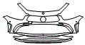 Bumper Kit pattern for the 2023 Mercedes Benz CLS 4-Door Coupe