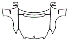 Hood, Fender and Mirror Kit pattern for the 2008 Mercedes Benz CLS63