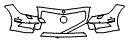 Bumper Kit pattern for the 2014 Mercedes Benz CLS550