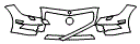 Bumper Kit pattern for the 2014 Mercedes Benz CLS550