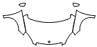 Hood, Fender and Mirror Kit pattern for the 2012 Mercedes Benz B200 (Canada Only)