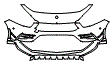 Bumper Kit pattern for the 2022 Mercedes Benz A-Class Sedan