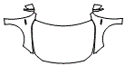Full Hood, Fender and Mirror Kit pattern for the 2022 Mercedes Benz A-Class Sedan