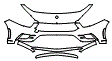 Bumper Kit pattern for the 2022 Mercedes Benz A-Class Hatchback