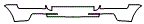 Rear Bumper Kit pattern for the 2008 Mercedes Benz GL320 CDI