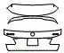 Trunk Lid Kit pattern for the 2016 Mercedes Benz GL450