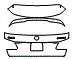 Trunk Lid Kit pattern for the 2016 Mercedes Benz GL63