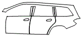 Rear Fender and Door Kit pattern for the 2019 Mercedes Benz GLS SUV
