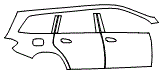 Rear Fender and Door Kit pattern for the 2019 Mercedes Benz GLS SUV