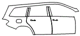 Rear Fender and Door Kit pattern for the 2019 Mercedes Benz GLS SUV