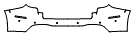 Rear Bumper Kit pattern for the 2019 Mercedes Benz GLS SUV