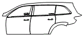 Rear Fender and Door Kit pattern for the 2026 Mercedes Benz GLS SUV
