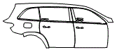 Rear Fender and Door Kit pattern for the 2026 Mercedes Benz GLS SUV