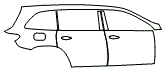 Rear Fender and Door Kit pattern for the 2026 Mercedes Benz GLS SUV
