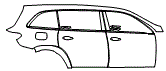 Rear Fender and Door Kit pattern for the 2026 Mercedes Benz GLS SUV