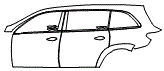 Rear Fender and Door Kit pattern for the 2026 Mercedes Benz GLS SUV