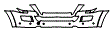 Grille and Bumper Kit pattern for the 2008 Mercedes Benz GL550
