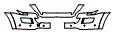Grille and Bumper Kit pattern for the 2008 Mercedes Benz GL550