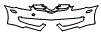 Bumper Kit pattern for the 2009 Mercedes Benz SLK300