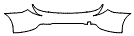 Rear Bumper Kit pattern for the 2015 Mercedes Benz C250