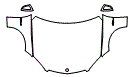 Hood, Fender and Mirror Kit pattern for the 2008 Mercedes Benz C63