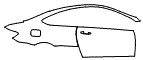 Door and Rear Fender Kit pattern for the 2013 Mercedes Benz C63 Black Series