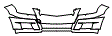 Bumper Kit pattern for the 2012 Mercedes Benz GLK350