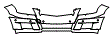 Bumper Kit pattern for the 2012 Mercedes Benz GLK350