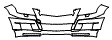 Bumper Kit pattern for the 2012 Mercedes Benz GLK350