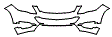 Bumper Kit pattern for the 2015 Mercedes Benz GLK350