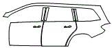 Door and Rear Fender Kit pattern for the 2016 Mercedes Benz GL450