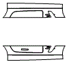 Rocker Panel Kit pattern for the 2015 Mercedes Benz SLS