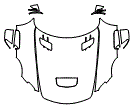 Full Hood, Fender and Mirror Kit pattern for the 2014 Mercedes Benz SLS